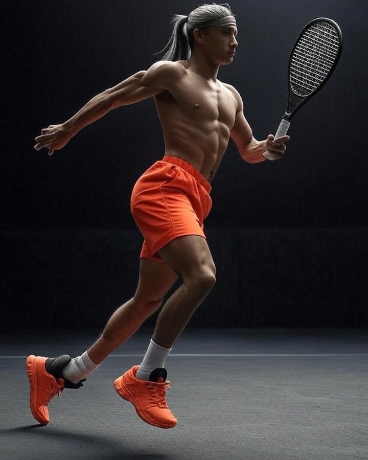 Athlete focused on a single aspect of their practice